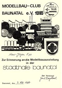 Modellbauclub Baunatal 1987